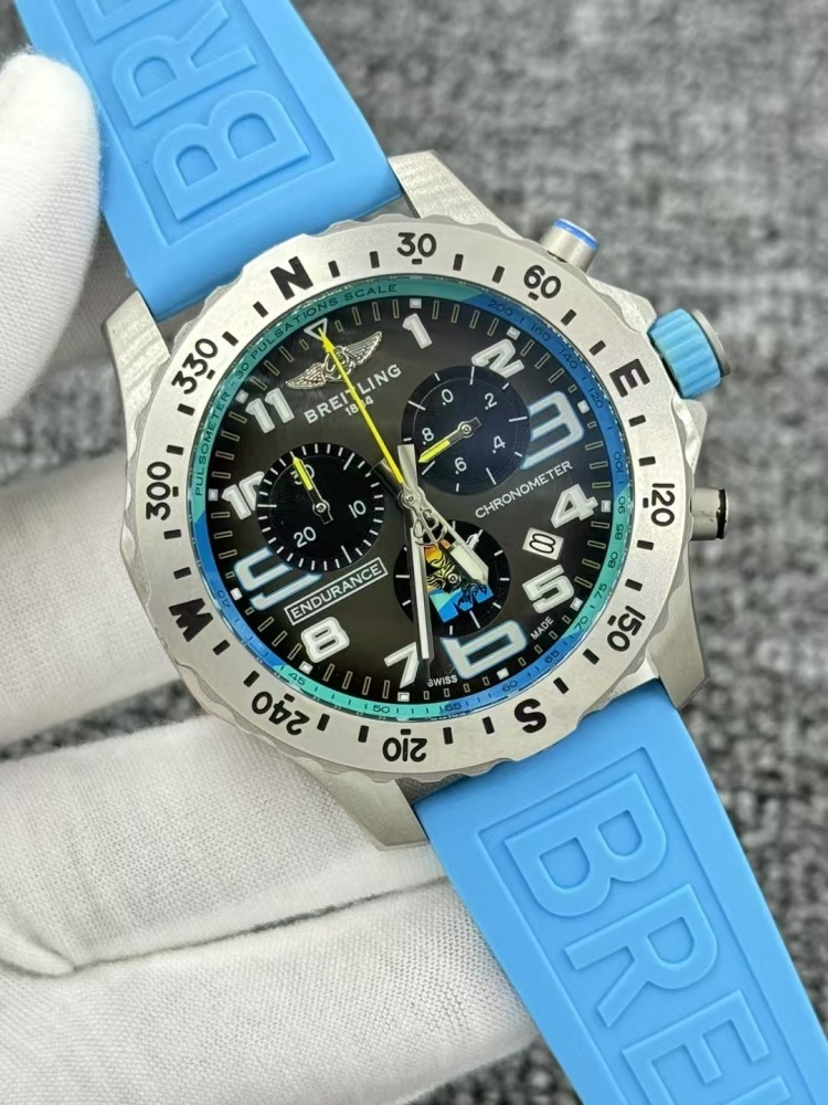 Men's Quartz Watch Chronograph 904L Stainless Steel 46mm- BR 219