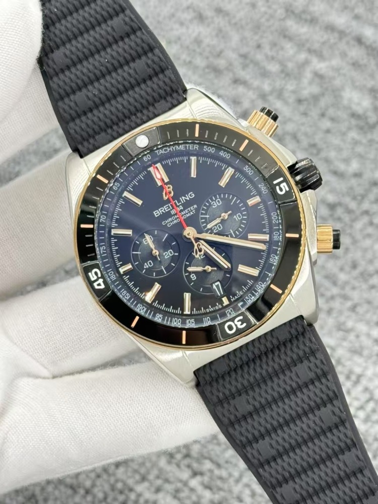 Men's Quartz Watch Chronograph 904L Stainless Steel 46mm- BR 223