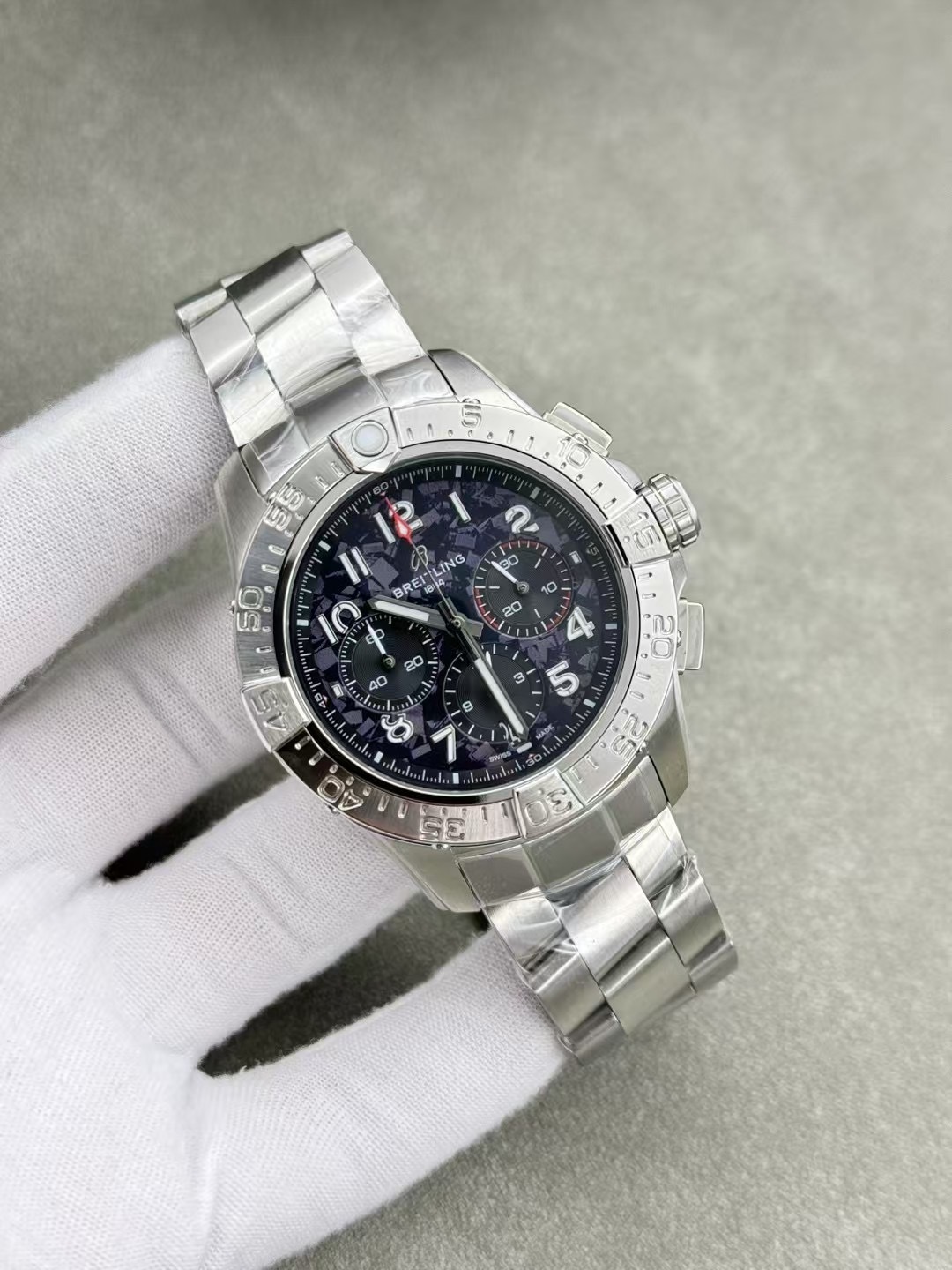 Men's Quartz Watch Chronograph 904L Stainless Steel 43mm- BR 209