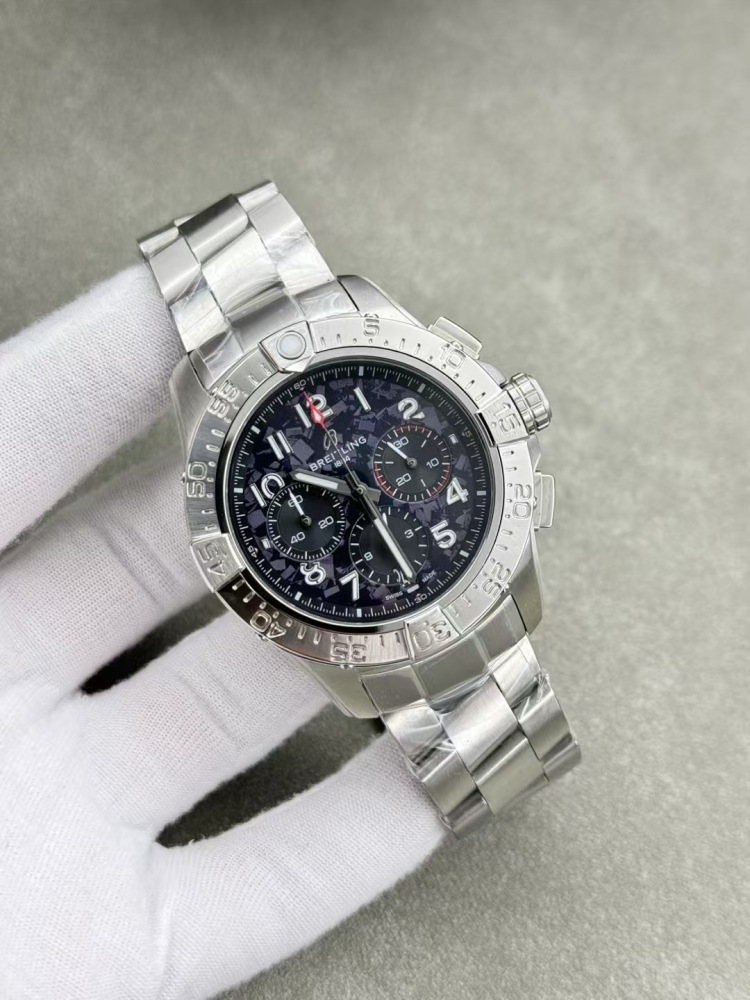 Men's Quartz Watch Chronograph 904L Stainless Steel 43mm- BR 209