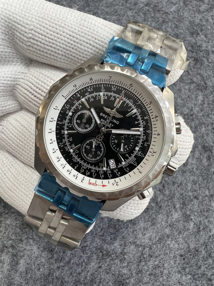 Men's Quartz Watch Chronograph 904L Stainless Steel 47mm- BR 200