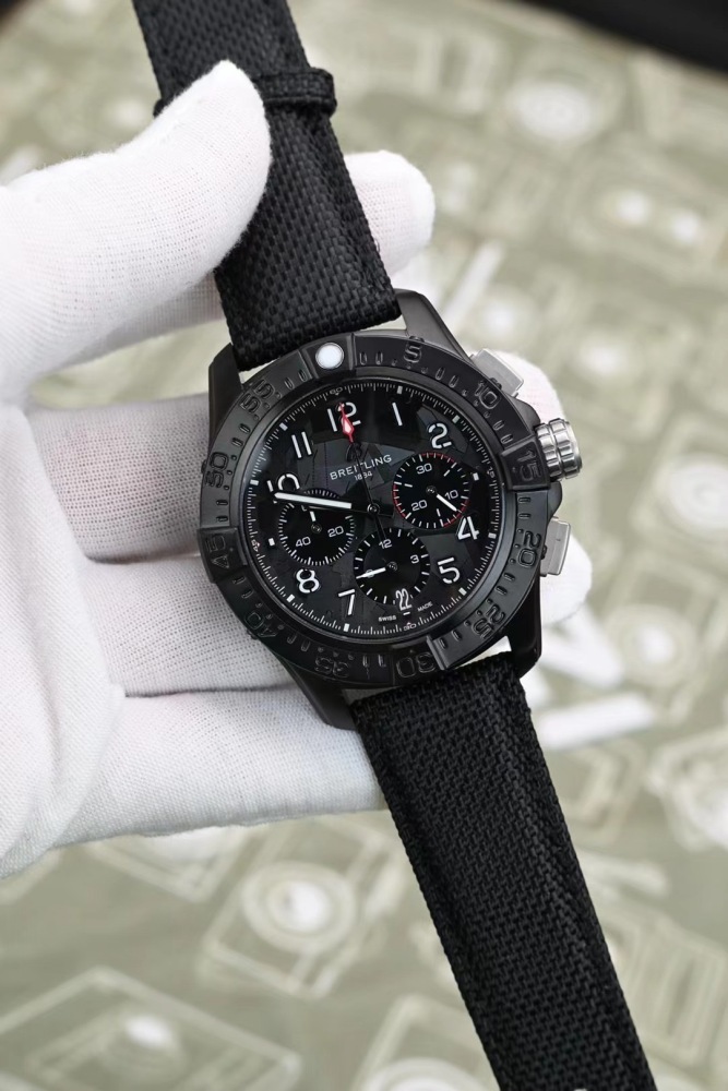 Men's Quartz Watch Chronograph 904L Stainless Steel 45mm- BR 196