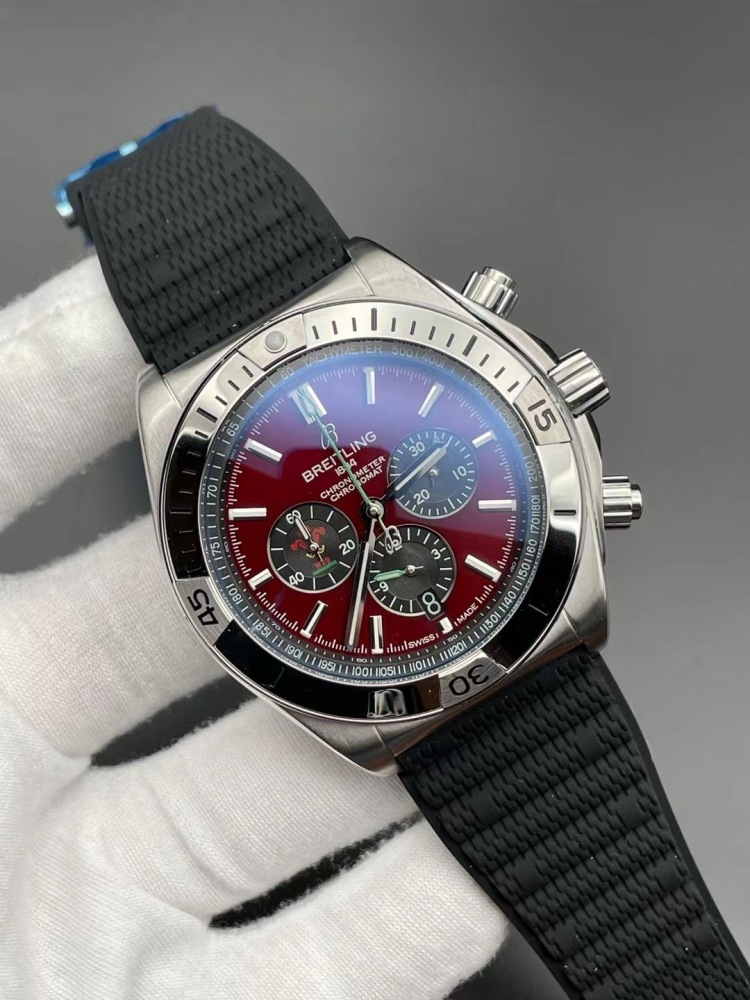 Men's Quartz Watch Chronograph 904L Stainless Steel 46mm- BR 177