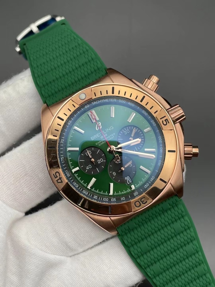Men's Quartz Watch Chronograph 904L Stainless Steel 46mm- BR 179