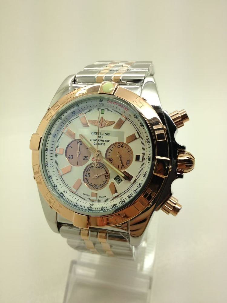 Men's Quartz Watch Chronograph 904L Stainless Steel 42mm- BR 230