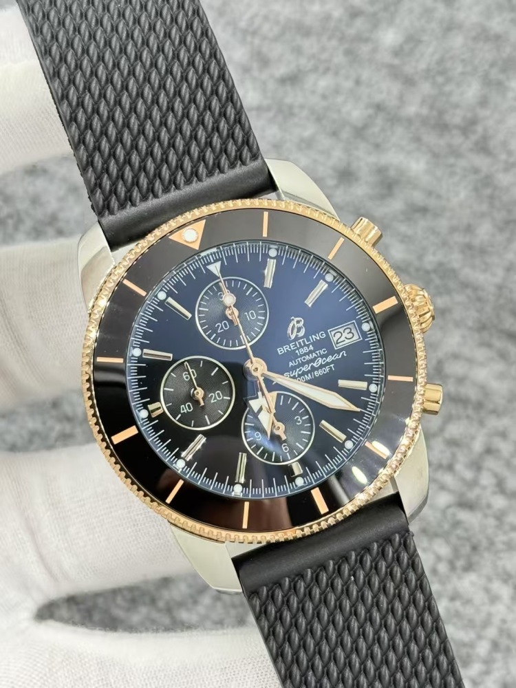 Men's Quartz Watch Chronograph 904L Stainless Steel 43mm- BR 227