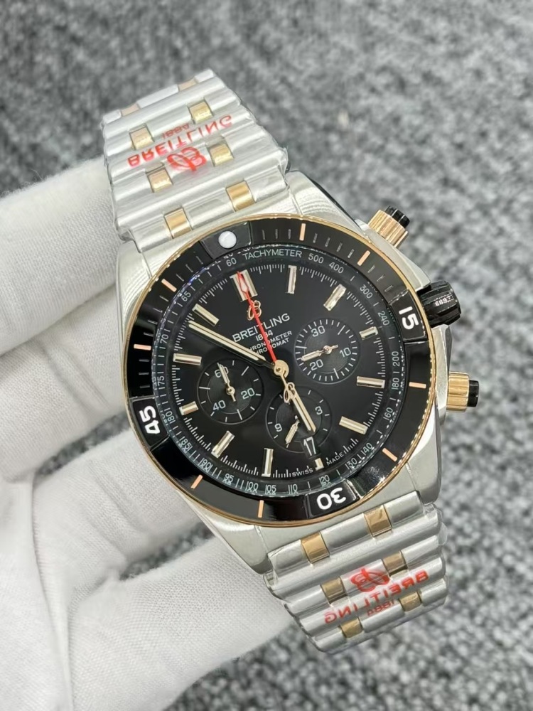 Men's Quartz Watch Chronograph 904L Stainless Steel 46mm- BR 223