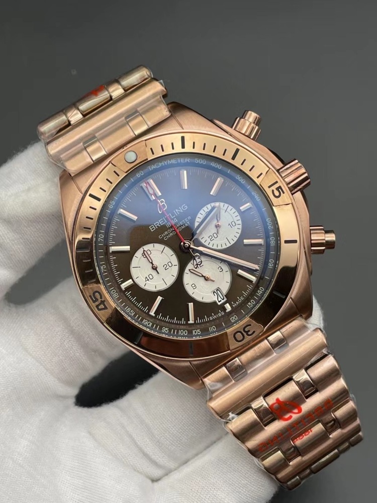 Men's Quartz Watch Chronograph 904L Stainless Steel 46mm- BR 179