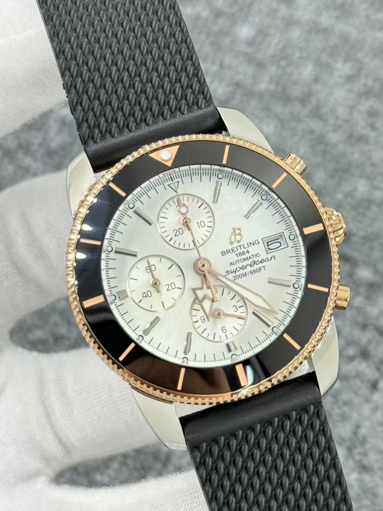 Men's Quartz Watch Chronograph 904L Stainless Steel 43mm- BR 227