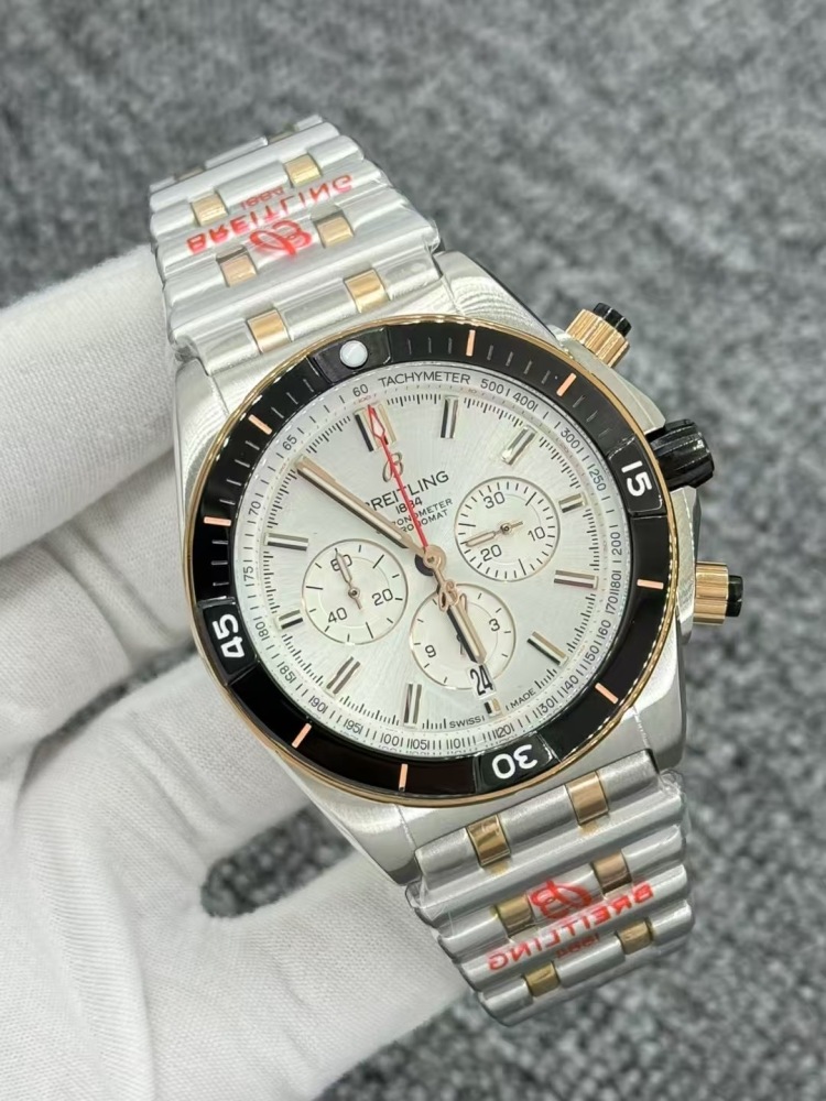 Men's Quartz Watch Chronograph 904L Stainless Steel 46mm- BR 223