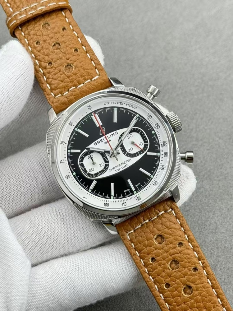 Men's Quartz Watch Chronograph 904L Stainless Steel 43mm- BR 216
