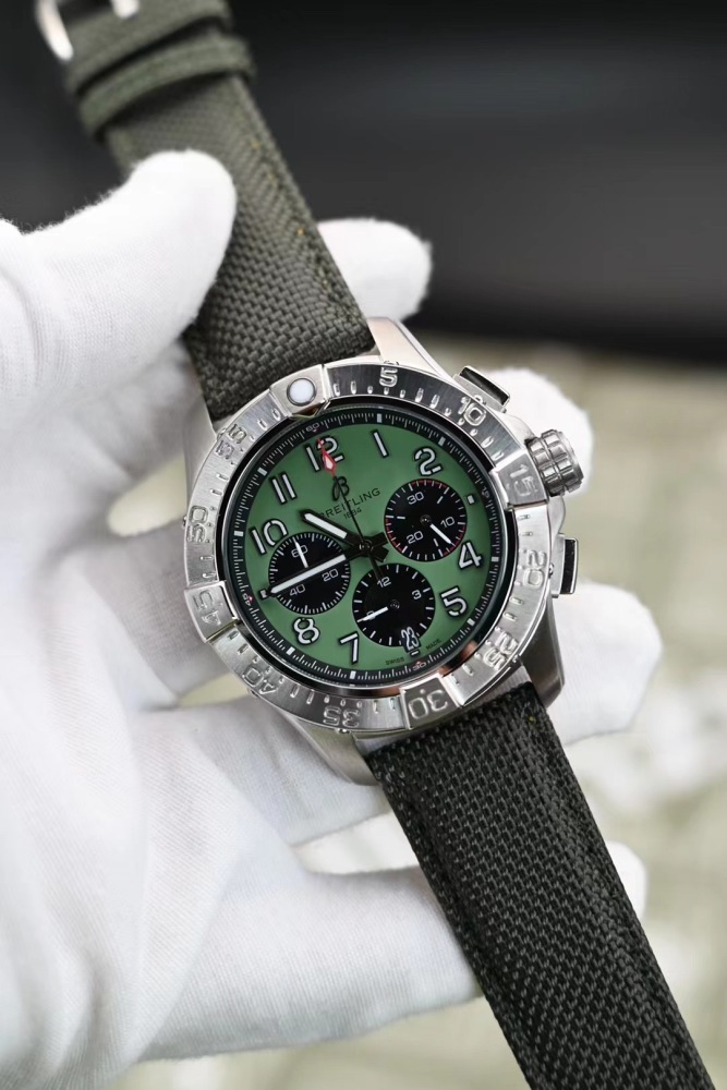 Men's Quartz Watch Chronograph 904L Stainless Steel 45mm- BR 196