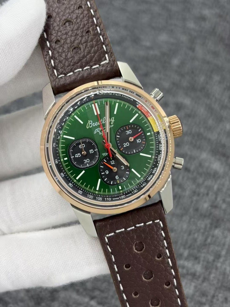 Men's Quartz Watch Chronograph 904L Stainless Steel 43mm- BR 217