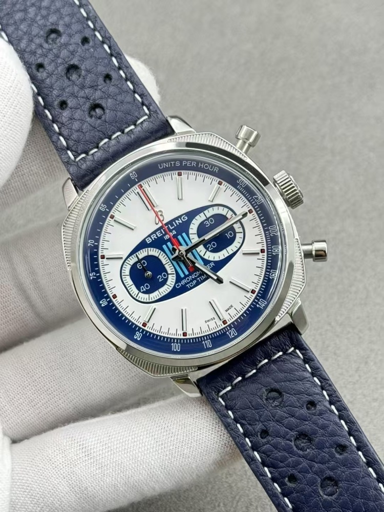 Men's Quartz Watch Chronograph 904L Stainless Steel 43mm- BR 216