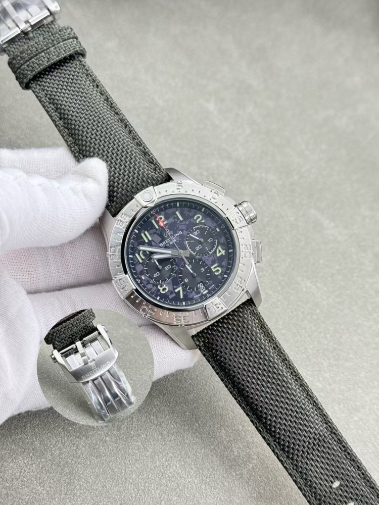 Men's Quartz Watch Chronograph 904L Stainless Steel 43mm- BR 209