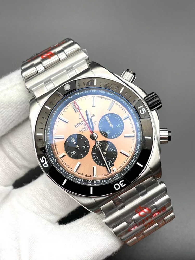 Men's Quartz Watch Chronograph 904L Stainless Steel 46mm- BR 180