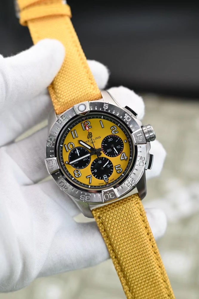 Men's Quartz Watch Chronograph 904L Stainless Steel 45mm- BR 196