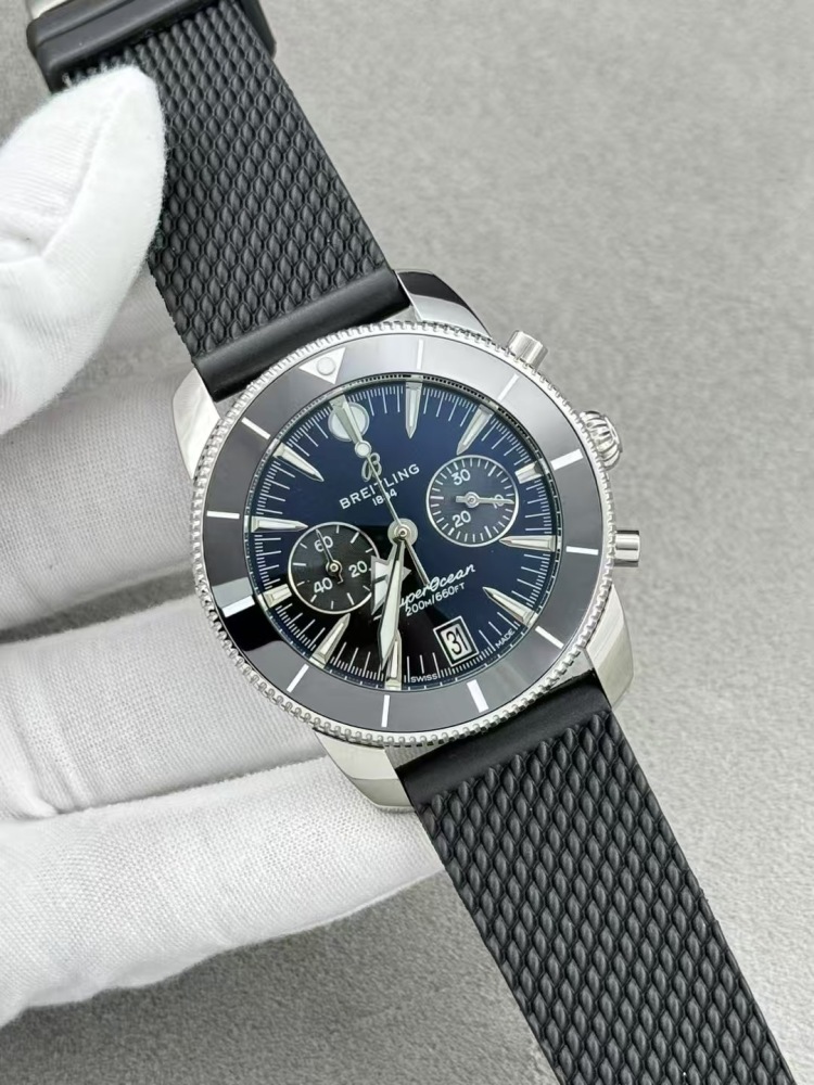Men's Quartz Watch Chronograph 904L Stainless Steel 43mm- BR 221