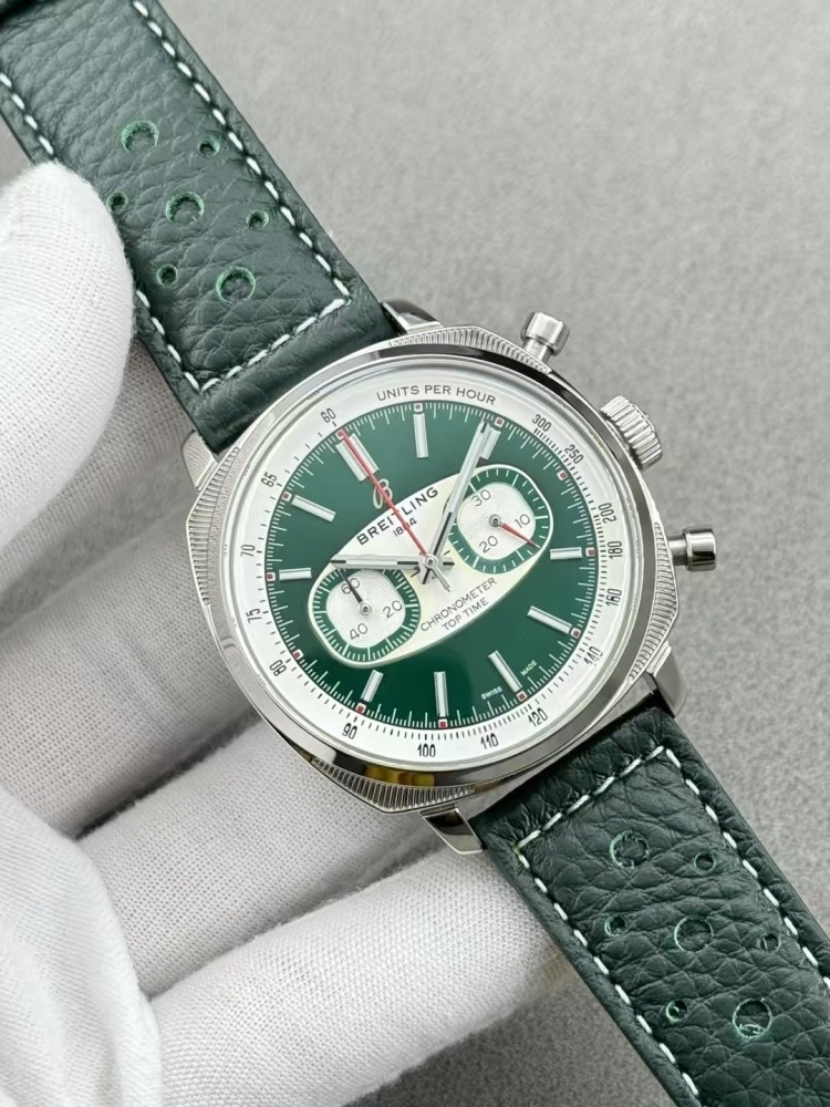 Men's Quartz Watch Chronograph 904L Stainless Steel 43mm- BR 216