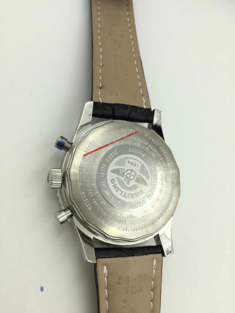 Men's Quartz Watch Chronograph 904L Stainless Steel 46mm- BR 189