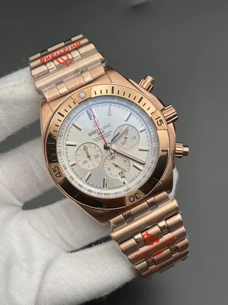 Men's Quartz Watch Chronograph 904L Stainless Steel 46mm- BR 179