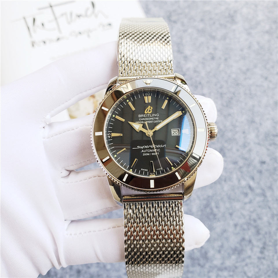 Men's Automatic Mechanical Watch 904L Stainless Steel 46mm- BR 46