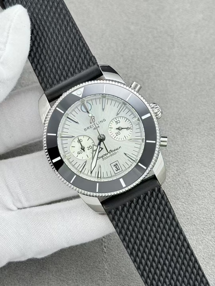 Men's Quartz Watch Chronograph 904L Stainless Steel 43mm- BR 221