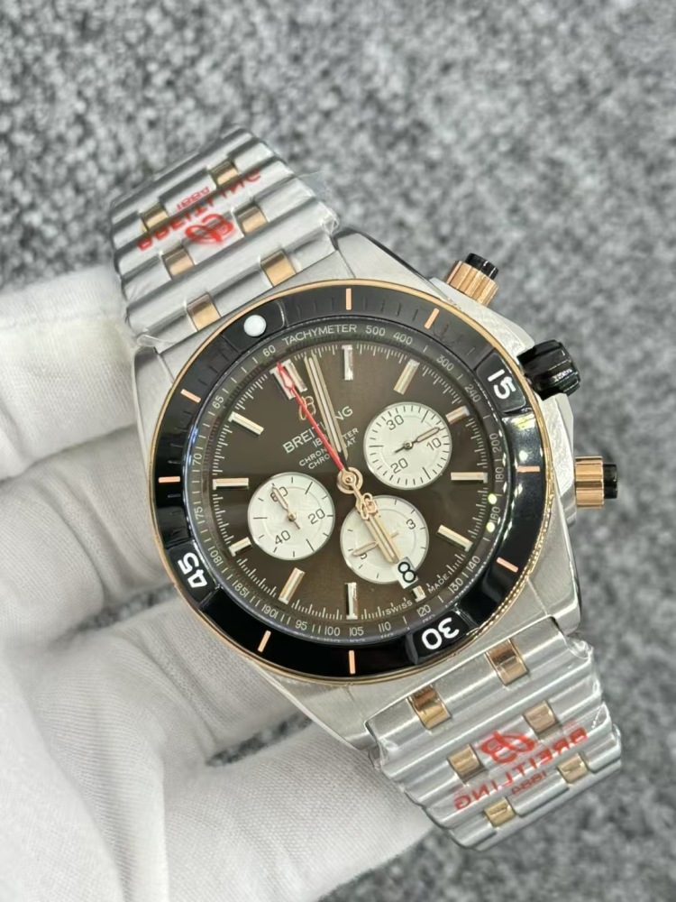 Men's Quartz Watch Chronograph 904L Stainless Steel 46mm- BR 223