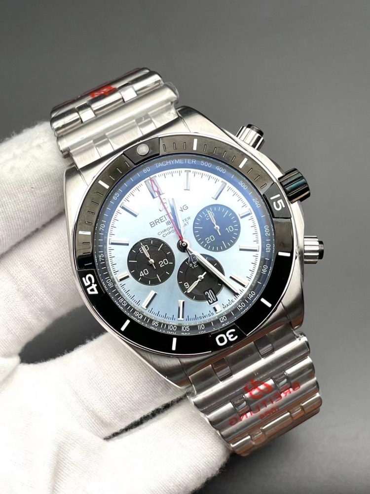 Men's Quartz Watch Chronograph 904L Stainless Steel 46mm- BR 180