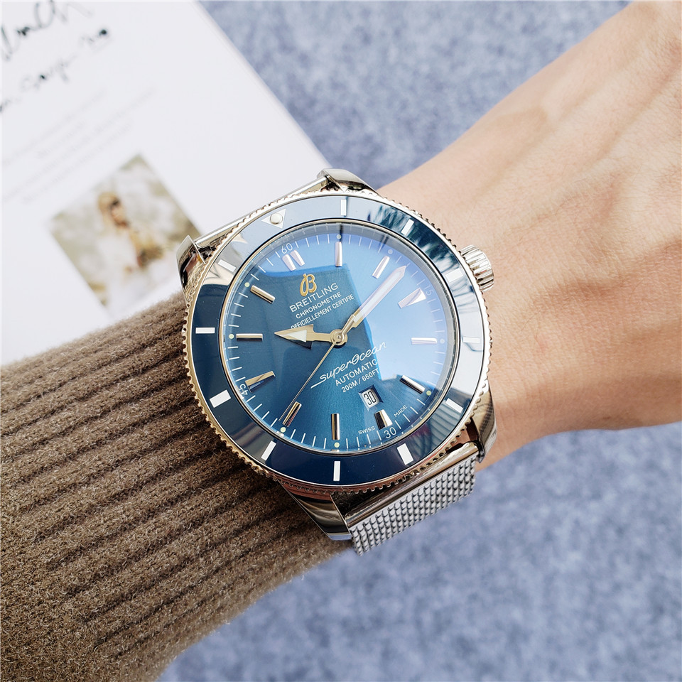 Men's Automatic Mechanical Watch 904L Stainless Steel 46mm- BR 46