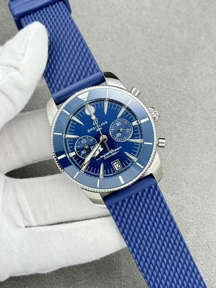 Men's Quartz Watch Chronograph 904L Stainless Steel 43mm- BR 221