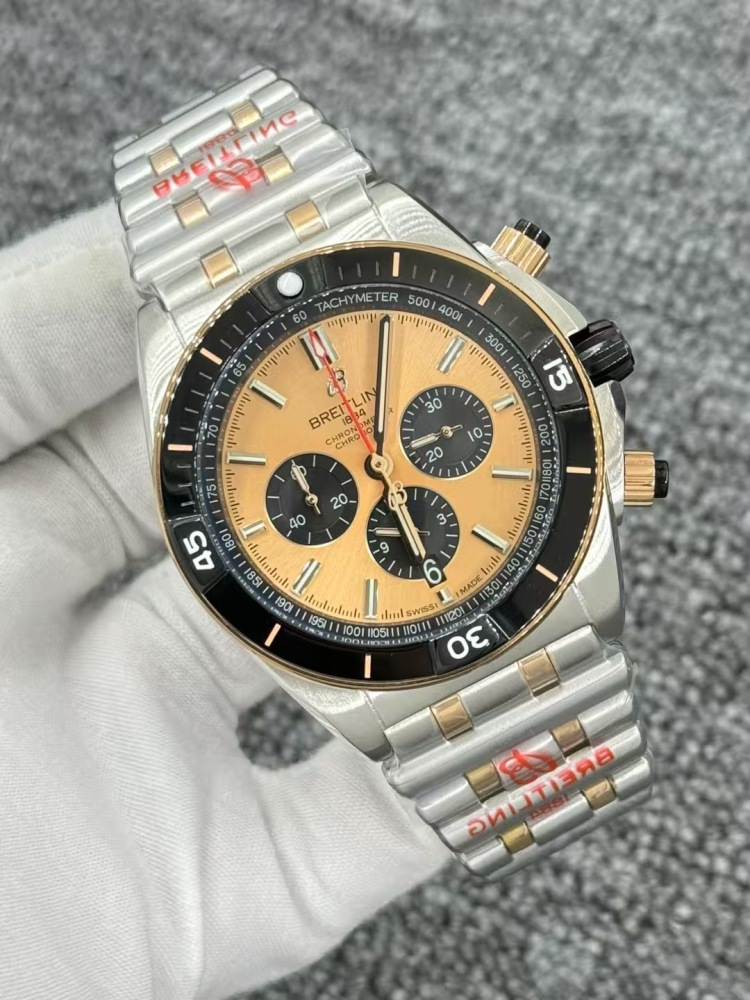 Men's Quartz Watch Chronograph 904L Stainless Steel 46mm- BR 223