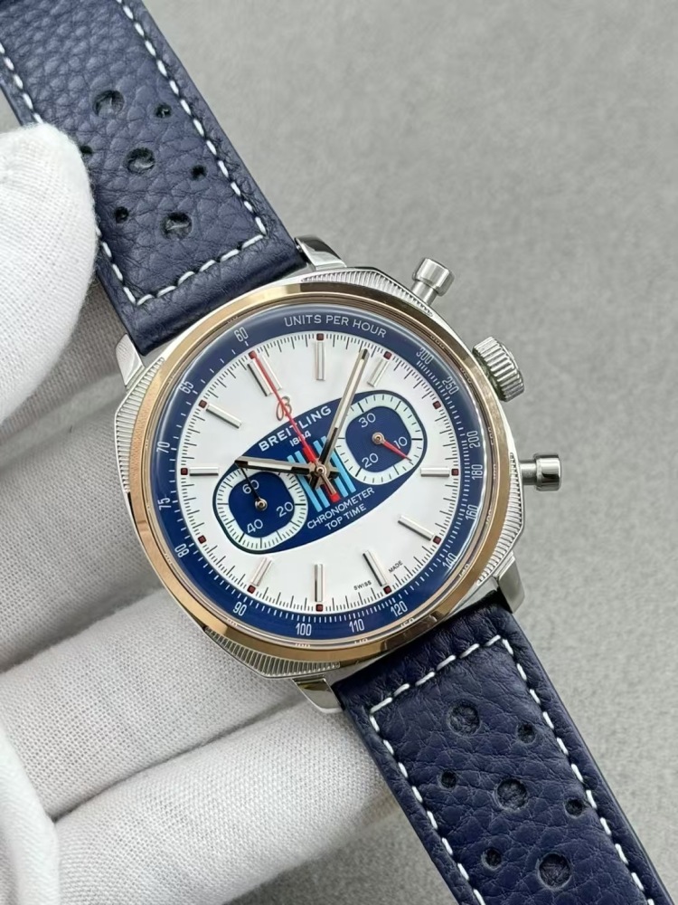 Men's Quartz Watch Chronograph 904L Stainless Steel 43mm- BR 216