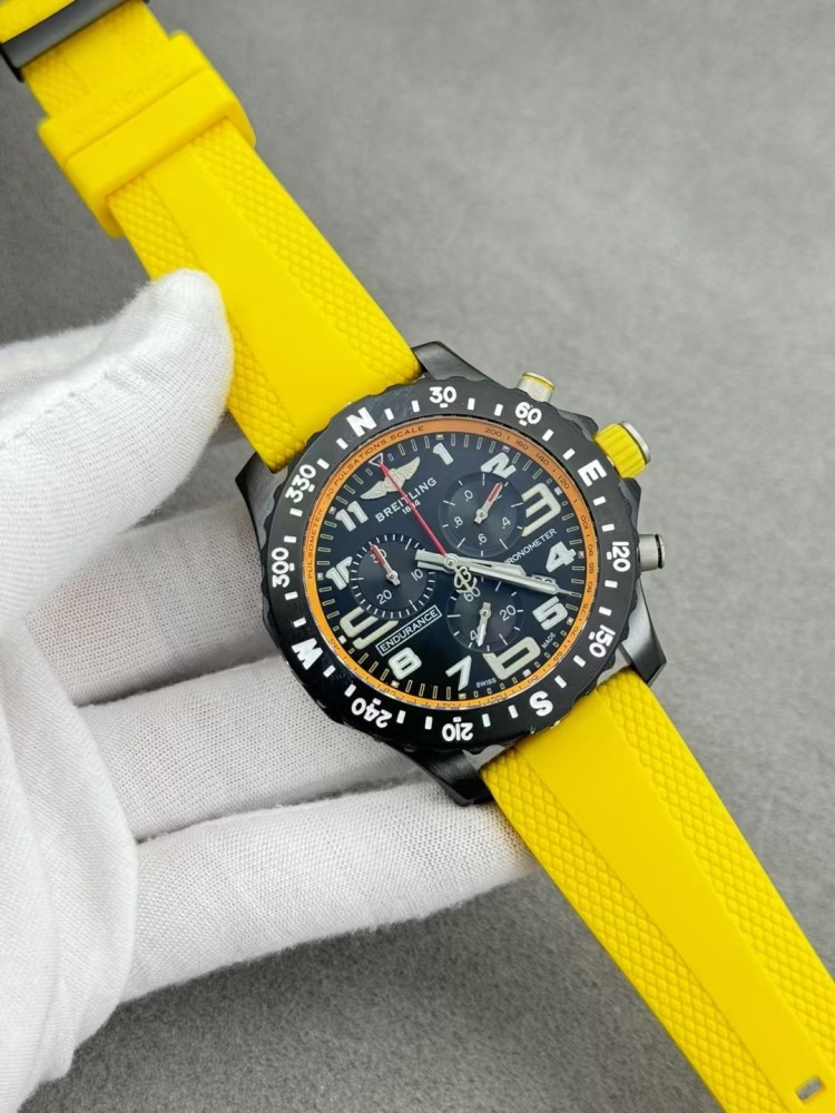 Men's Quartz Watch Chronograph 904L Stainless Steel 46mm- BR 208