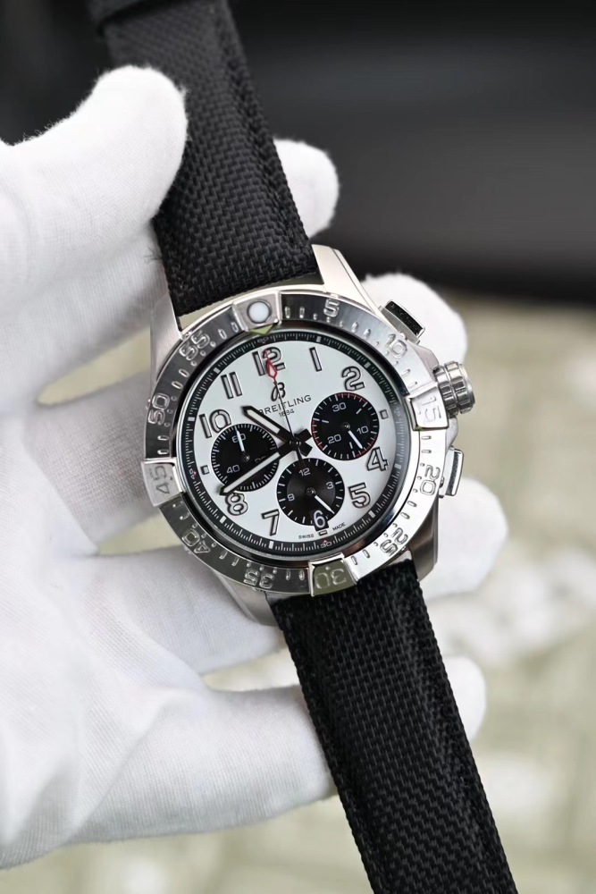 Men's Quartz Watch Chronograph 904L Stainless Steel 45mm- BR 196