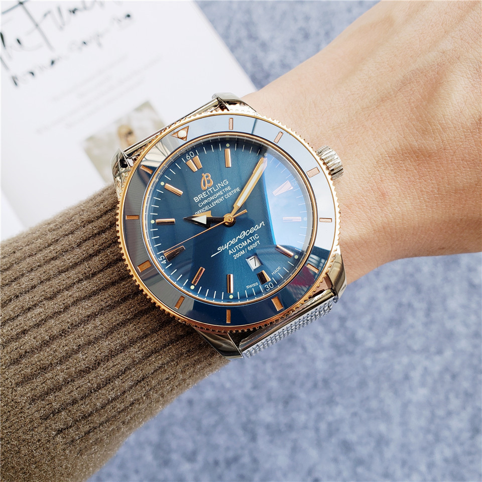 Men's Automatic Mechanical Watch 904L Stainless Steel 46mm- BR 46