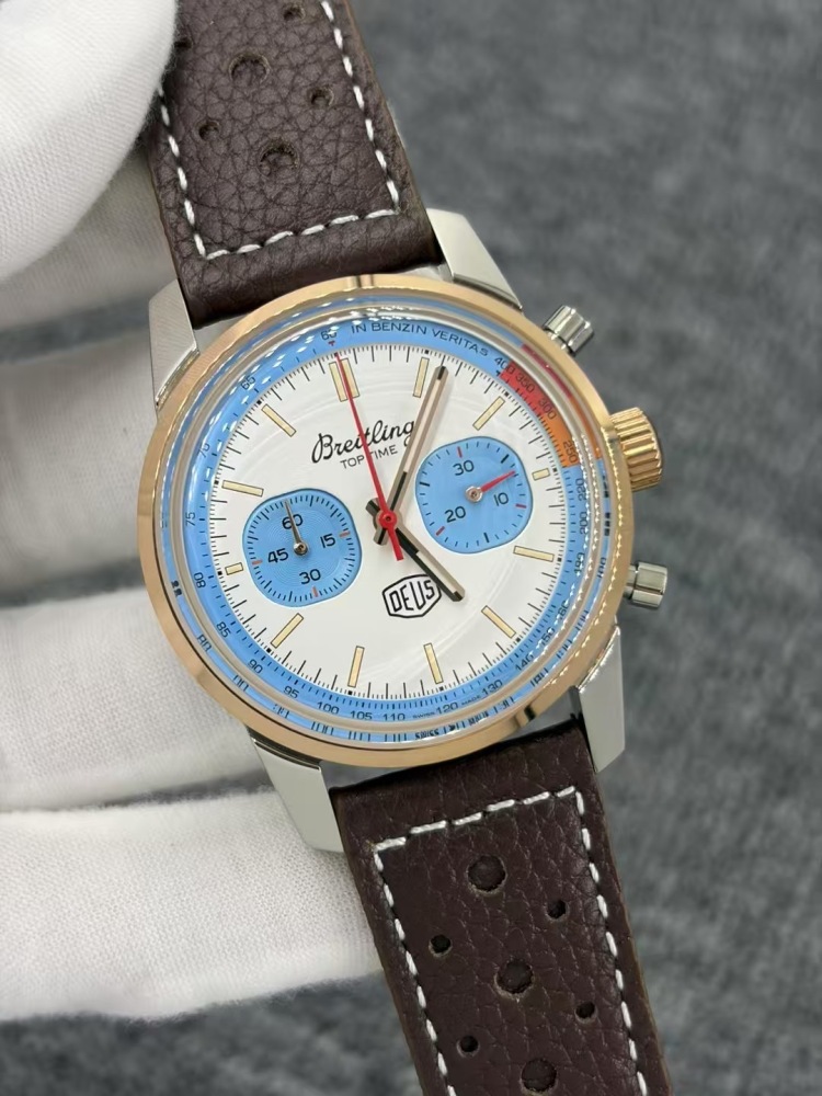 Men's Quartz Watch Chronograph 904L Stainless Steel 43mm- BR 217