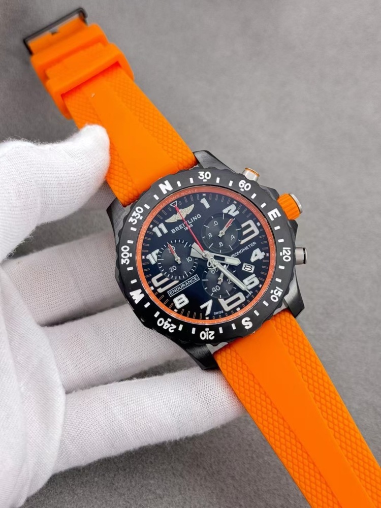 Men's Quartz Watch Chronograph 904L Stainless Steel 46mm- BR 208