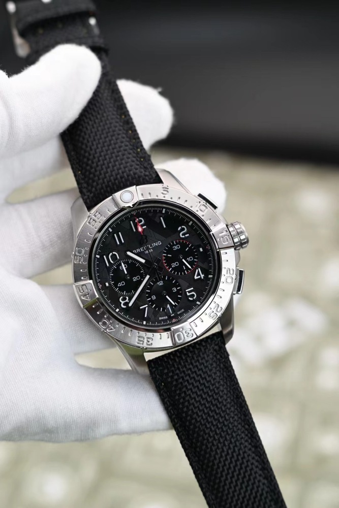 Men's Quartz Watch Chronograph 904L Stainless Steel 45mm- BR 196