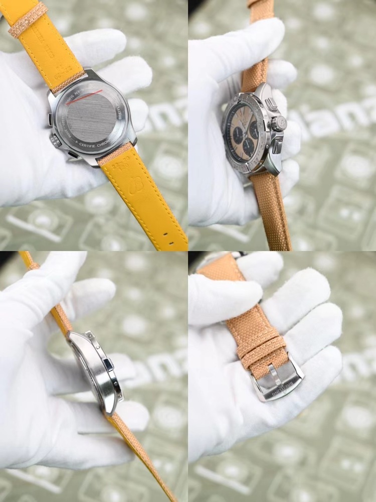 Men's Quartz Watch Chronograph 904L Stainless Steel 45mm- BR 196