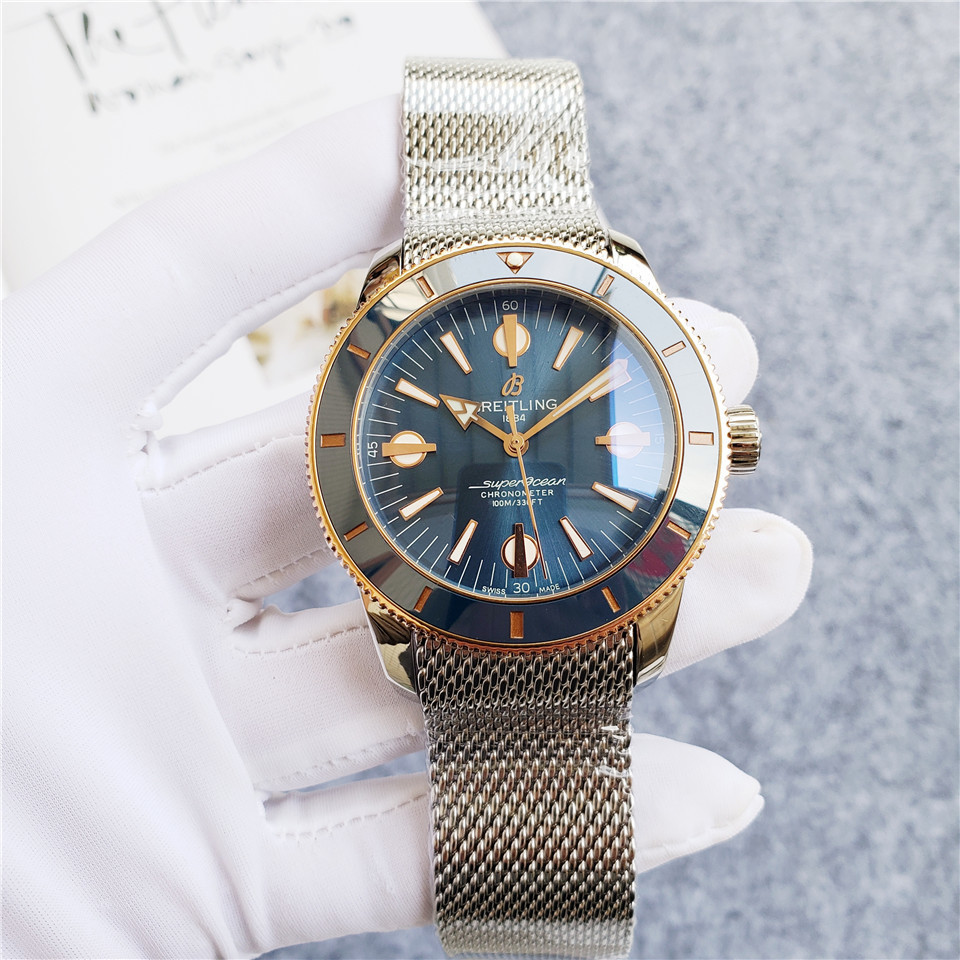 Men's Automatic Mechanical Watch 904L Stainless Steel 46mm- BR 45