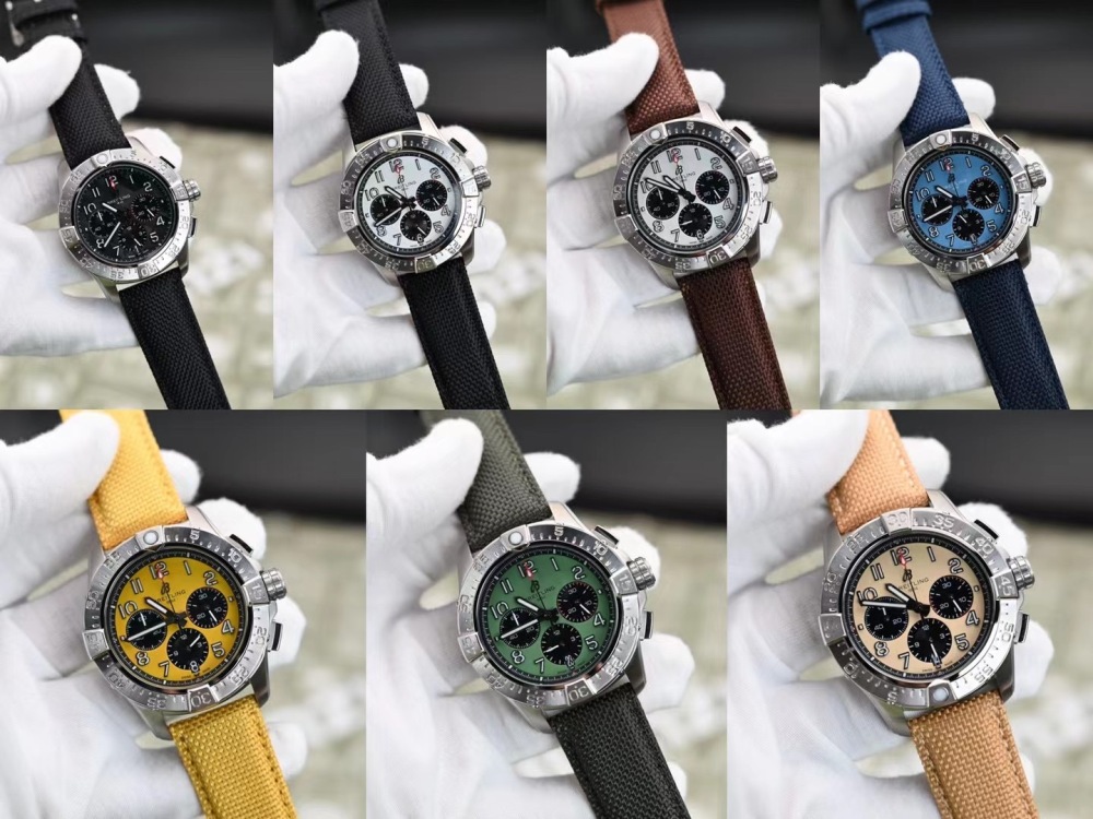 Men's Quartz Watch Chronograph 904L Stainless Steel 45mm- BR 196