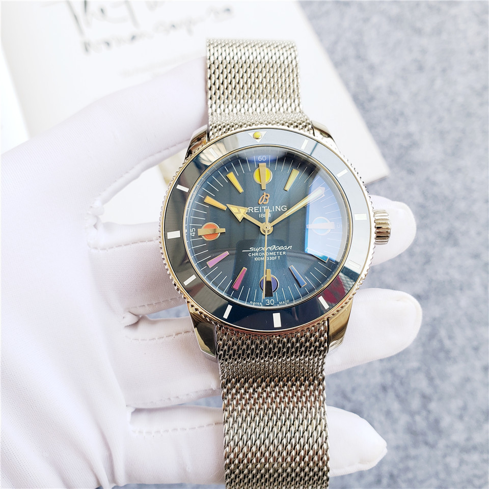 Men's Automatic Mechanical Watch 904L Stainless Steel 46mm- BR 45
