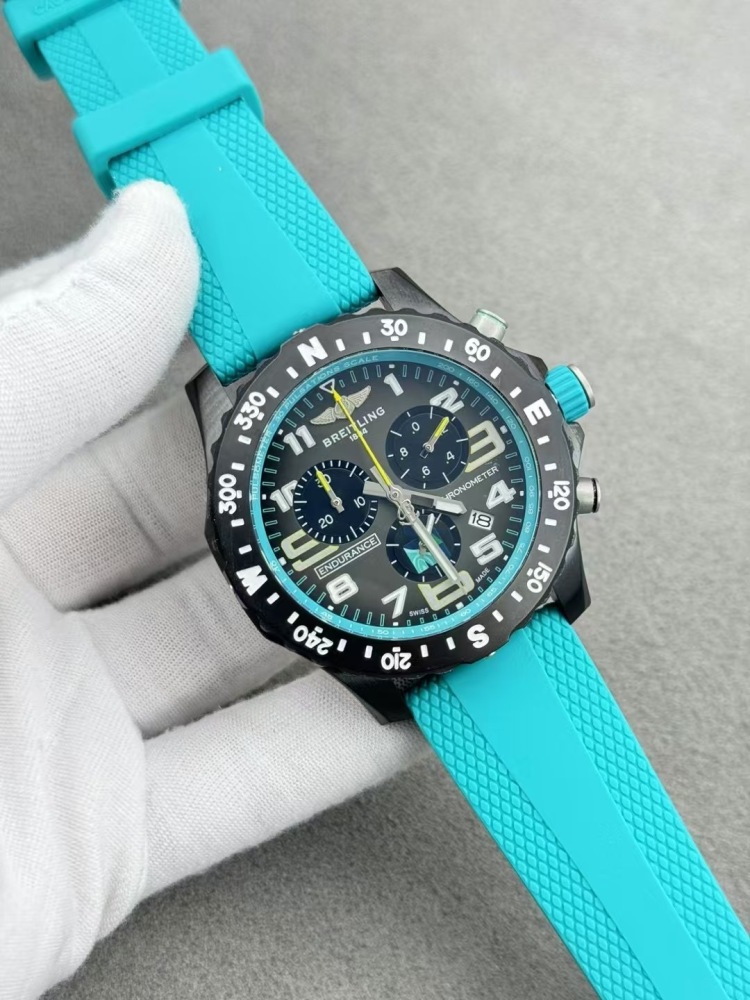 Men's Quartz Watch Chronograph 904L Stainless Steel 46mm- BR 208