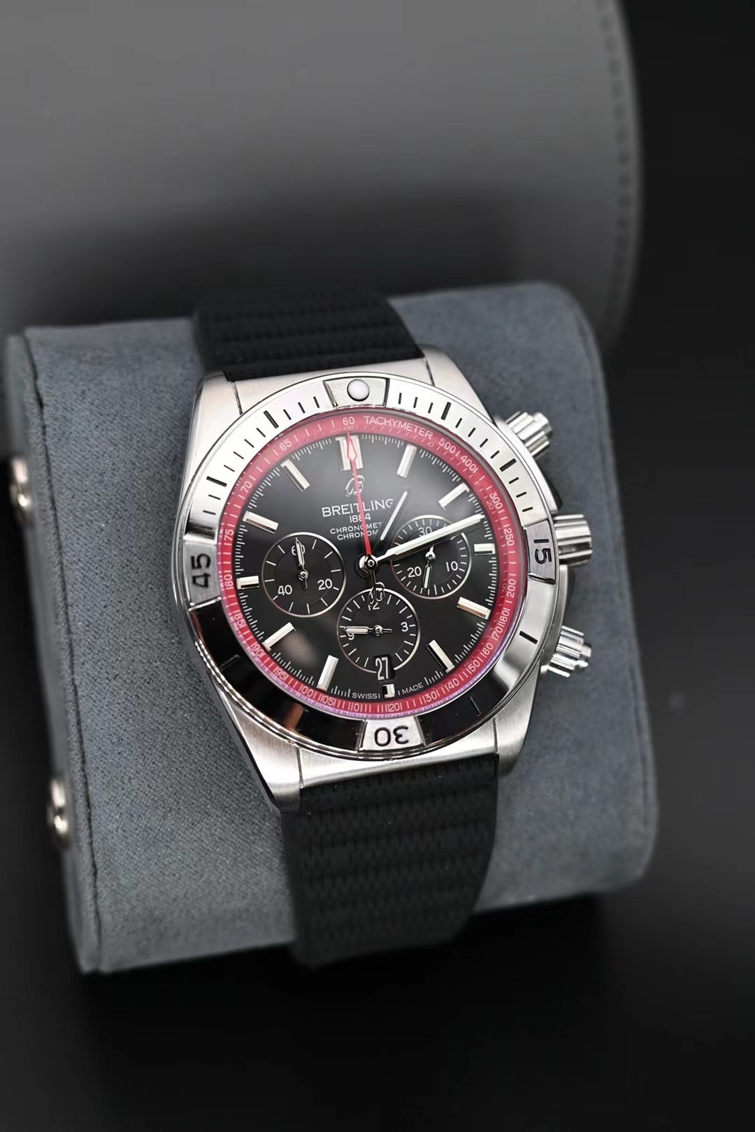 Men's Quartz Watch Chronograph 904L Stainless Steel 46mm- BR 191