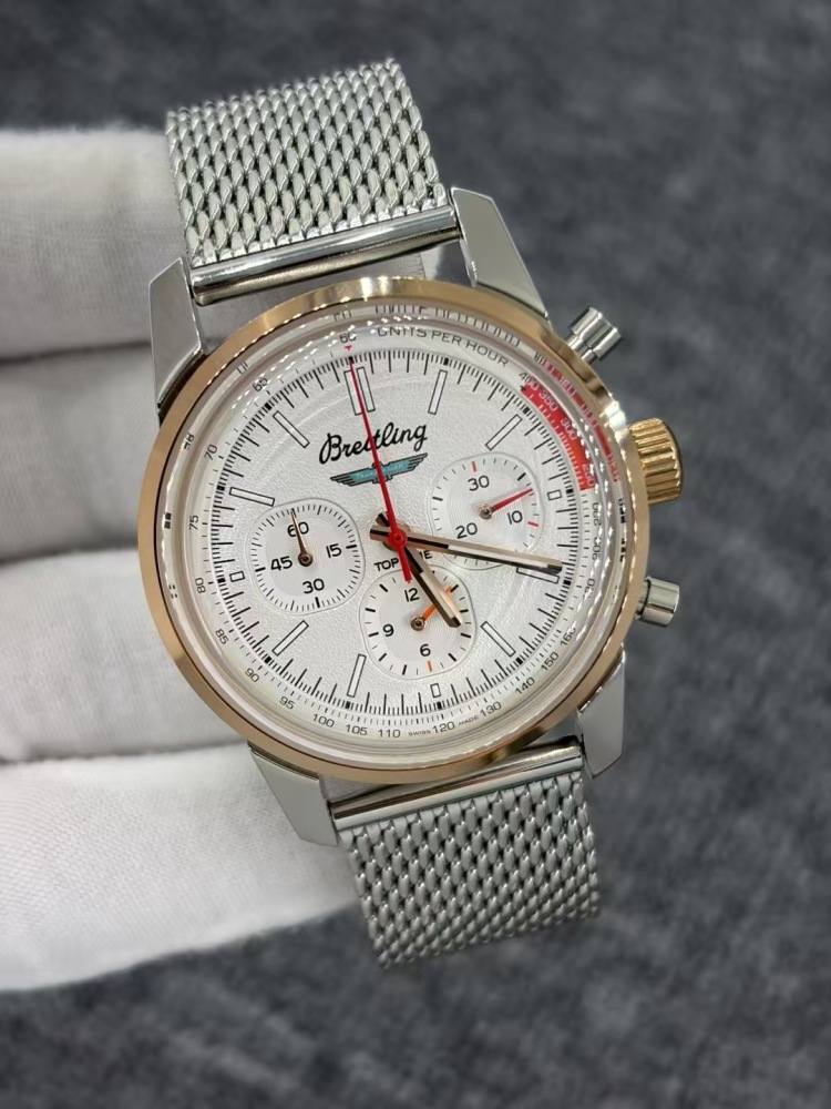 Men's Quartz Watch Chronograph 904L Stainless Steel 43mm- BR 217