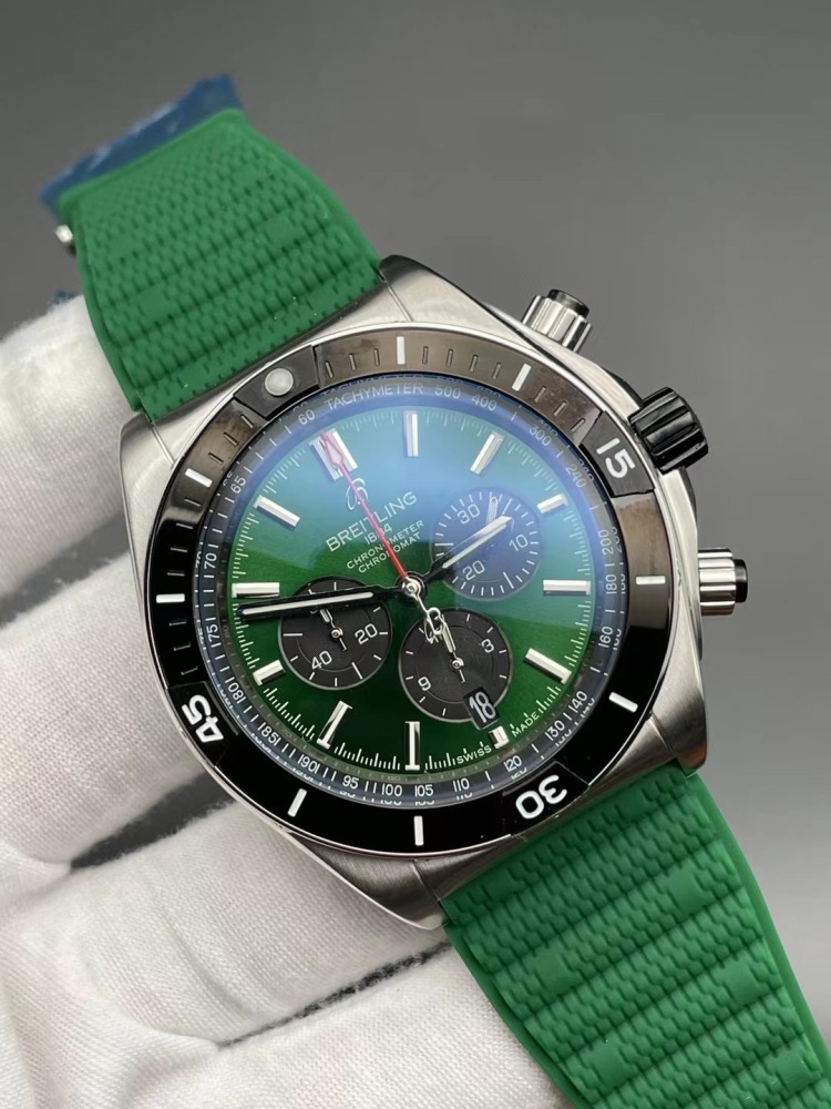 Men's Quartz Watch Chronograph 904L Stainless Steel 46mm- BR 180