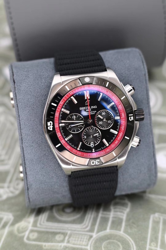 Men's Quartz Watch Chronograph 904L Stainless Steel 46mm- BR 191