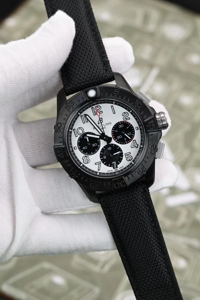 Men's Quartz Watch Chronograph 904L Stainless Steel 45mm- BR 196