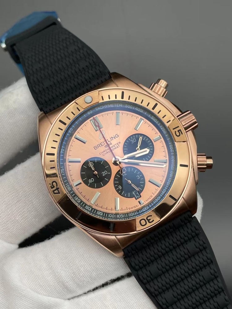 Men's Quartz Watch Chronograph 904L Stainless Steel 46mm- BR 179